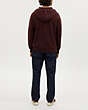 COACH®,KNIT HOODIE,Oxblood,Scale View