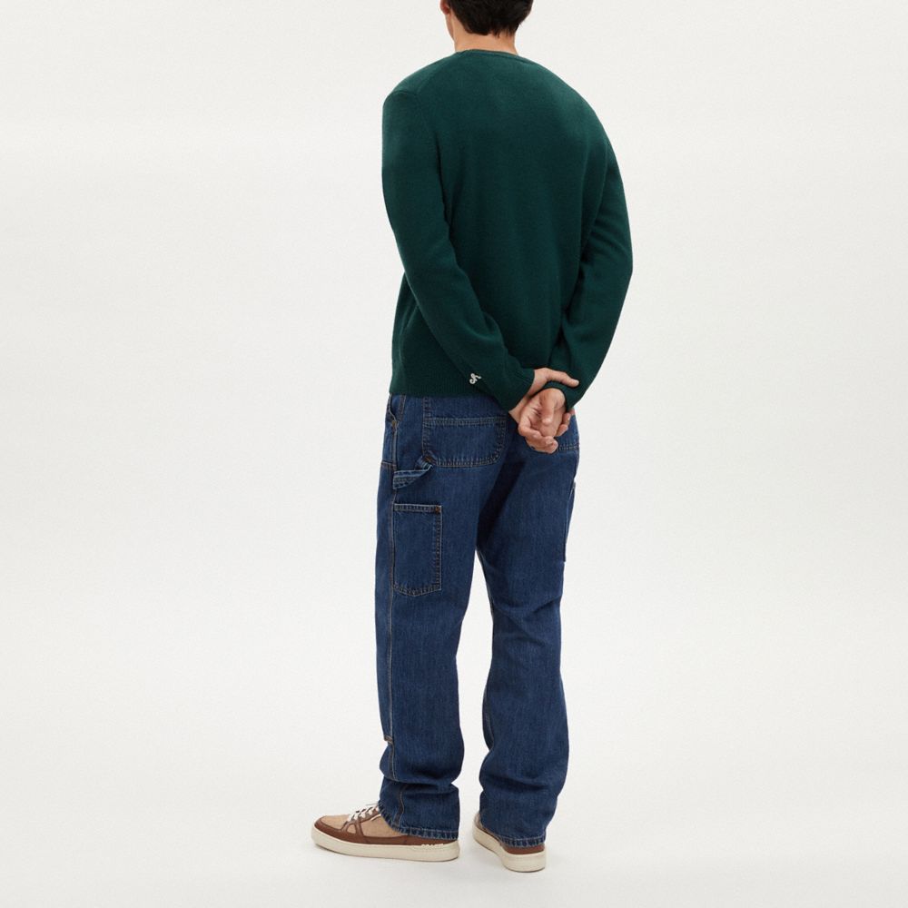 COACH®,DISNEY X COACH MICKEY MOUSE SWEATER,Dark Pine,Scale View