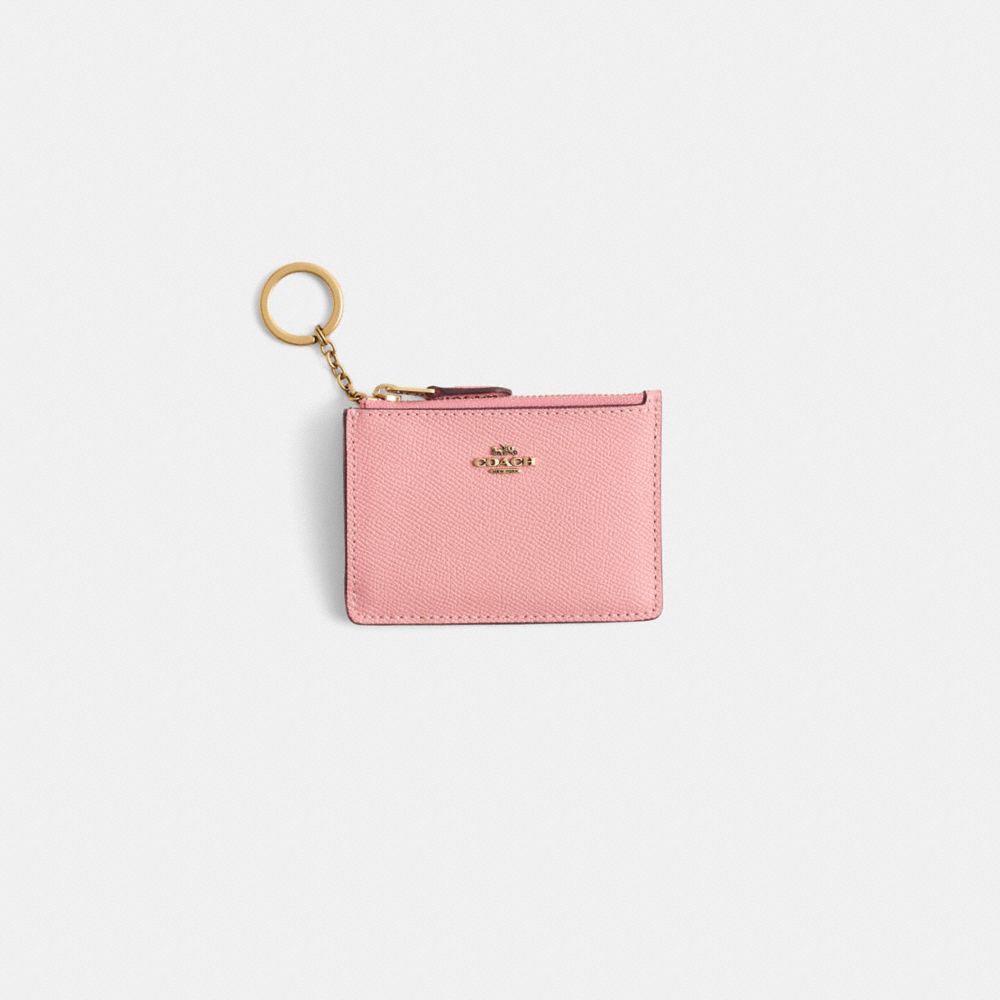COACH MINI ID COIN PURSE ホワイト/ピンク COACH® | Restored Mini Skinny Id Case
