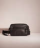 COACH®,RESTORED ACADEMY CROSSBODY,Smooth Leather,Pewter/Black,Front View