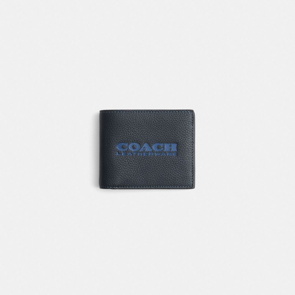 COACH®,Restored 3 In 1 Wallet,Leather,Bi Fold,Logo,Engraved Detail,Casual,,Front View