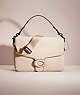 COACH®,RESTORED SOFT TABBY MESSENGER,Polished Pebble Leather,Black Copper/Steam,Front View