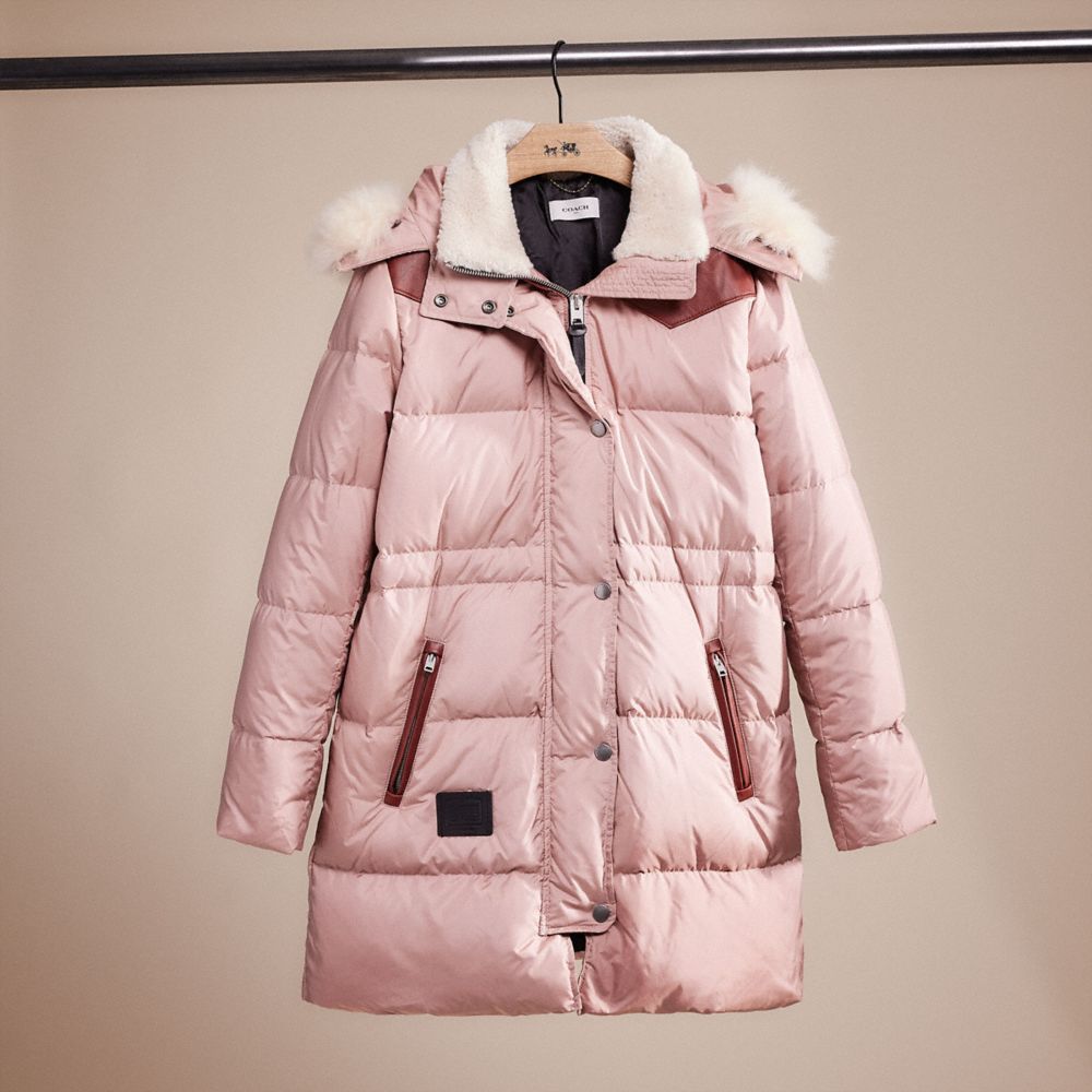 COACH Restored Shearling Puffer Coat