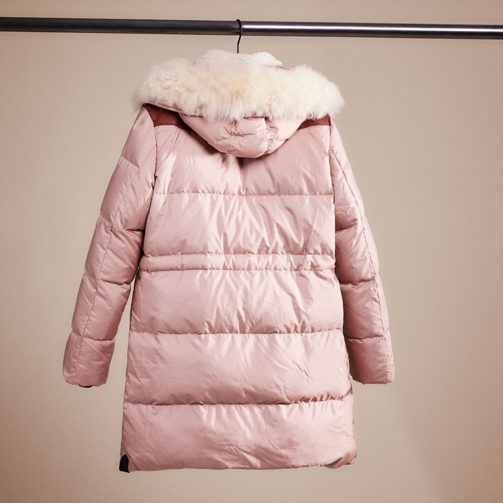 Coach shearling shop puffer coat