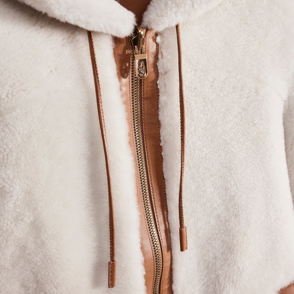 Restored Reversible Shearling Hoodie