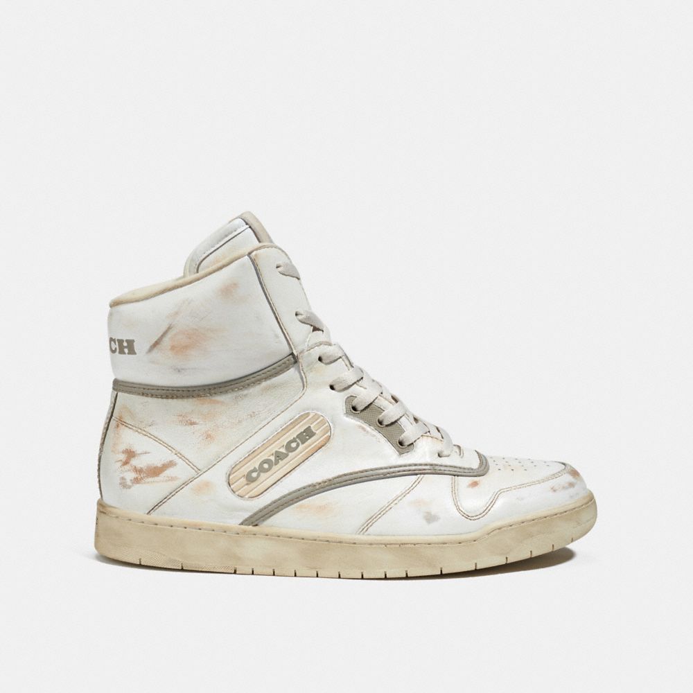 COACH®  Distressed High Top Sneaker