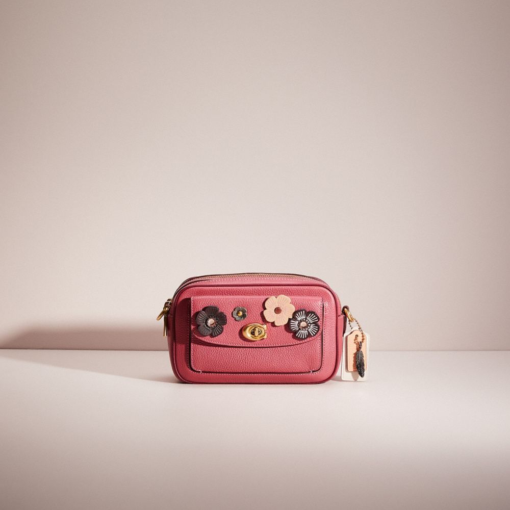 Coach camera bag online pink