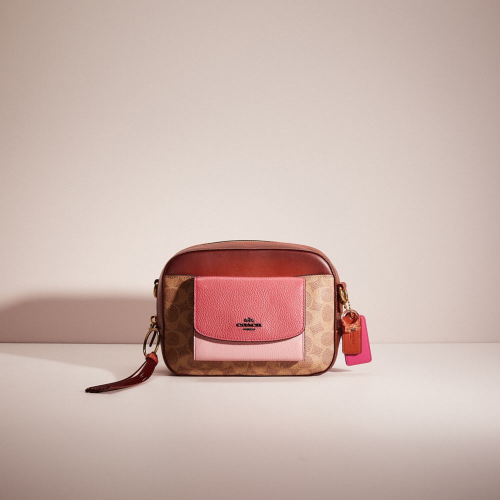 Coach canvas camera bag sale