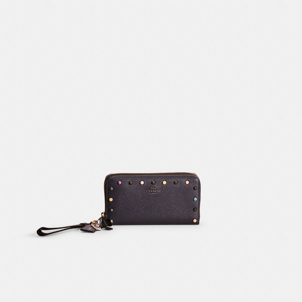 COACH®,UPCRAFTED BELT BAG CREATION,Polished Pebble Leather,Gunmetal/Midnight Navy,Front View