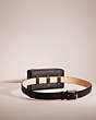 COACH®,UPCRAFTED BELT BAG CREATION,Polished Pebble Leather,Gunmetal/Midnight Navy,Angle View