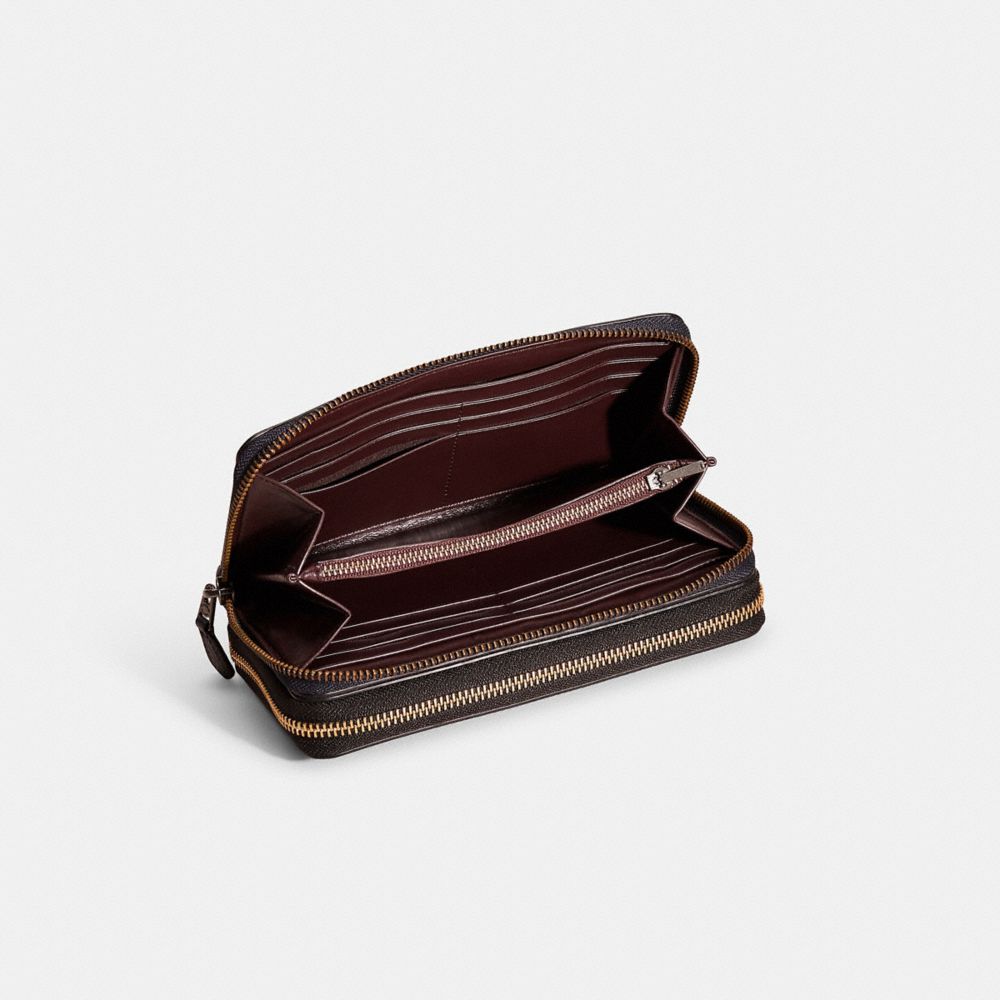 COACH®,Upcrafted Belt Bag Creation,Leather,Continental,Logo,Studded,Metal,Sustainable,Casual,Black,Inside View,Top View