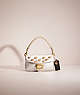 COACH®,UPCRAFTED PILLOW TABBY SHOULDER BAG 18,Metallic Leather,Brass/Metallic Silver,Front View