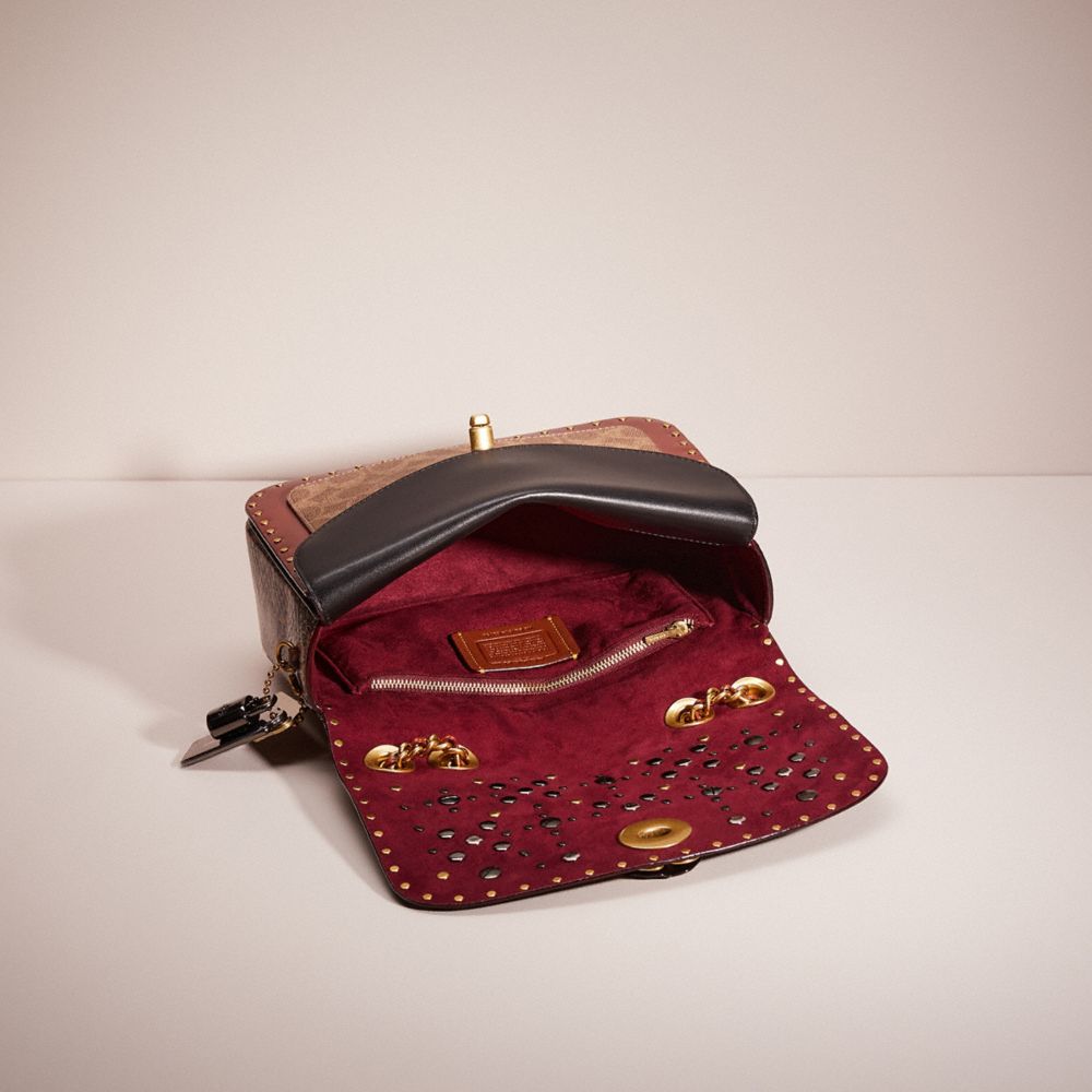 Upcrafted Madison Shoulder Bag In Signature Canvas With Rivets And