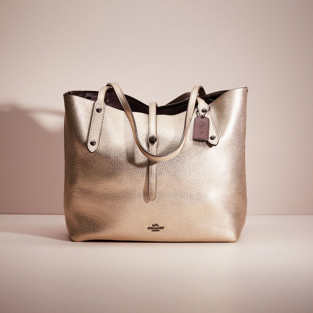 Coach market tote platinum new arrivals