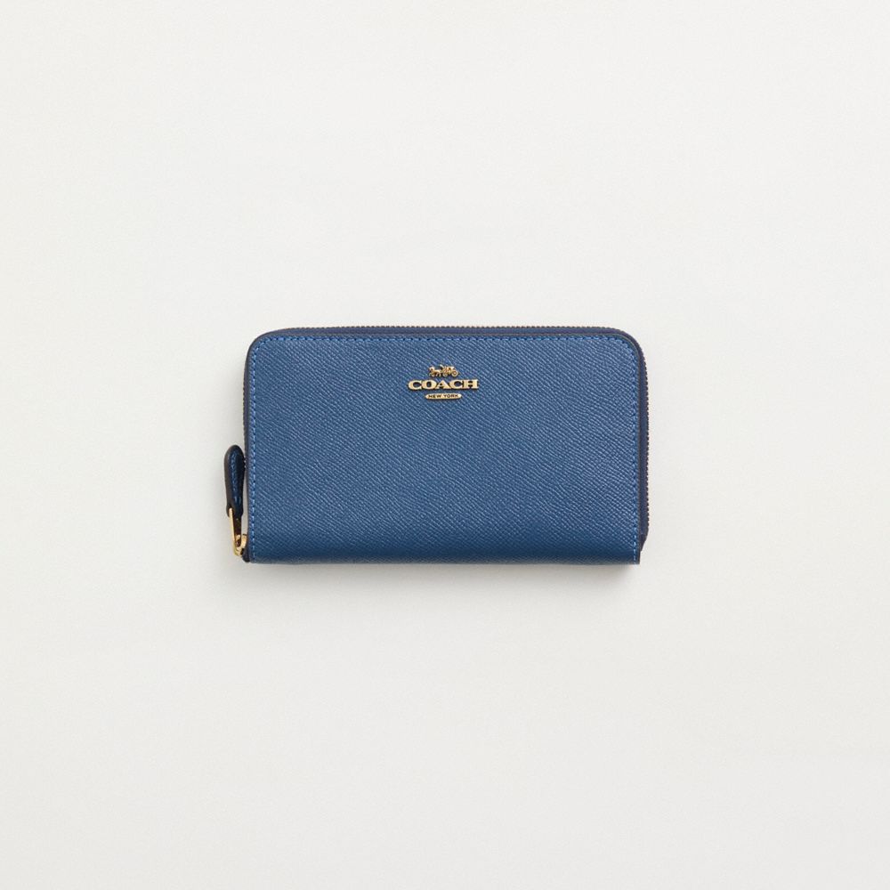 COACH®,Restored Medium Zip Around Wallet,,Front View