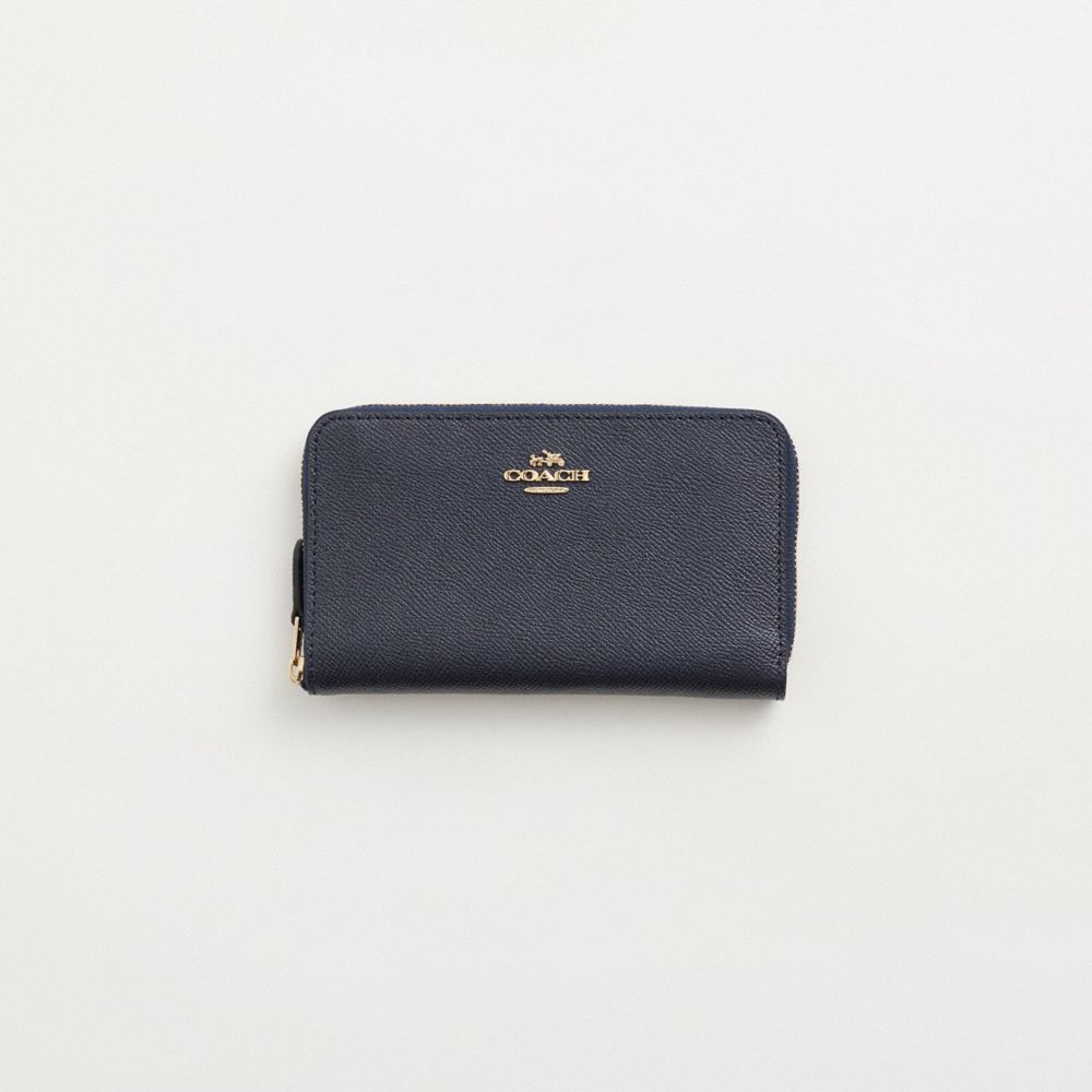 COACH®,Restored Medium Zip Around Wallet,,Front View