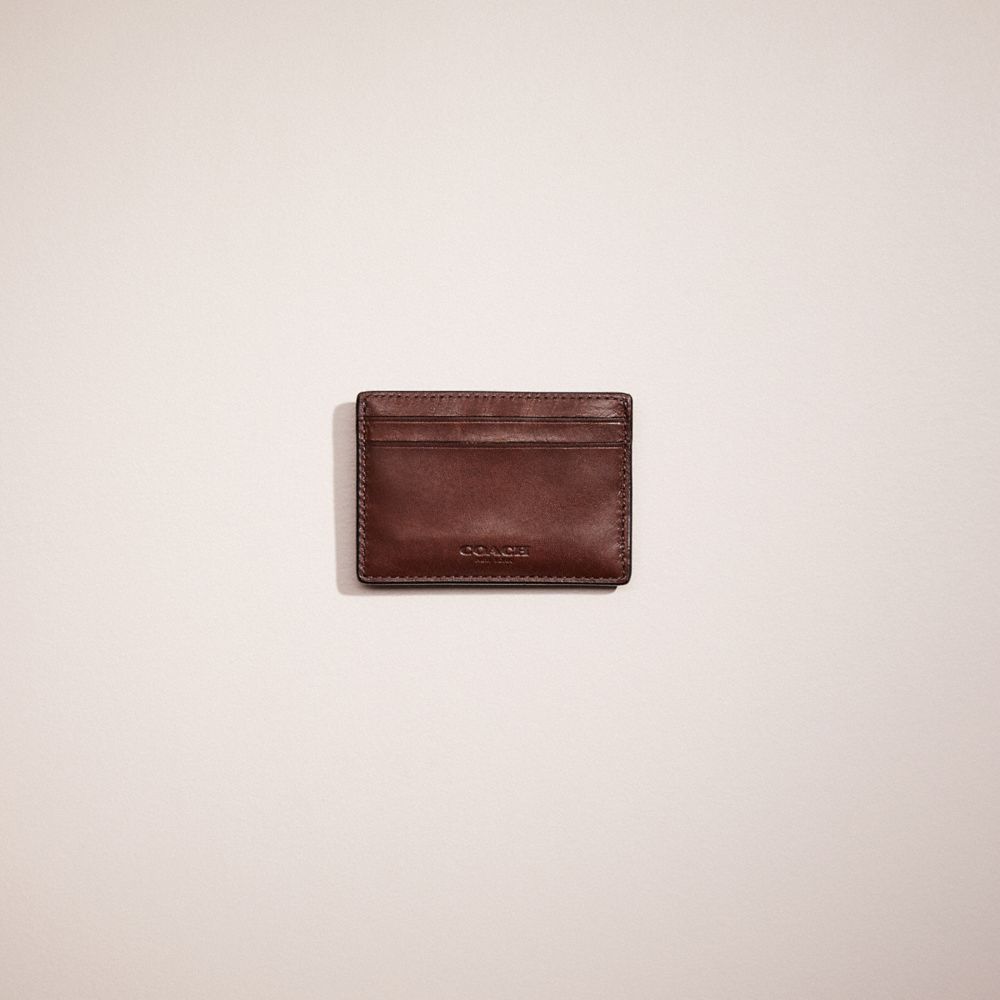 Leather money deals clip card case