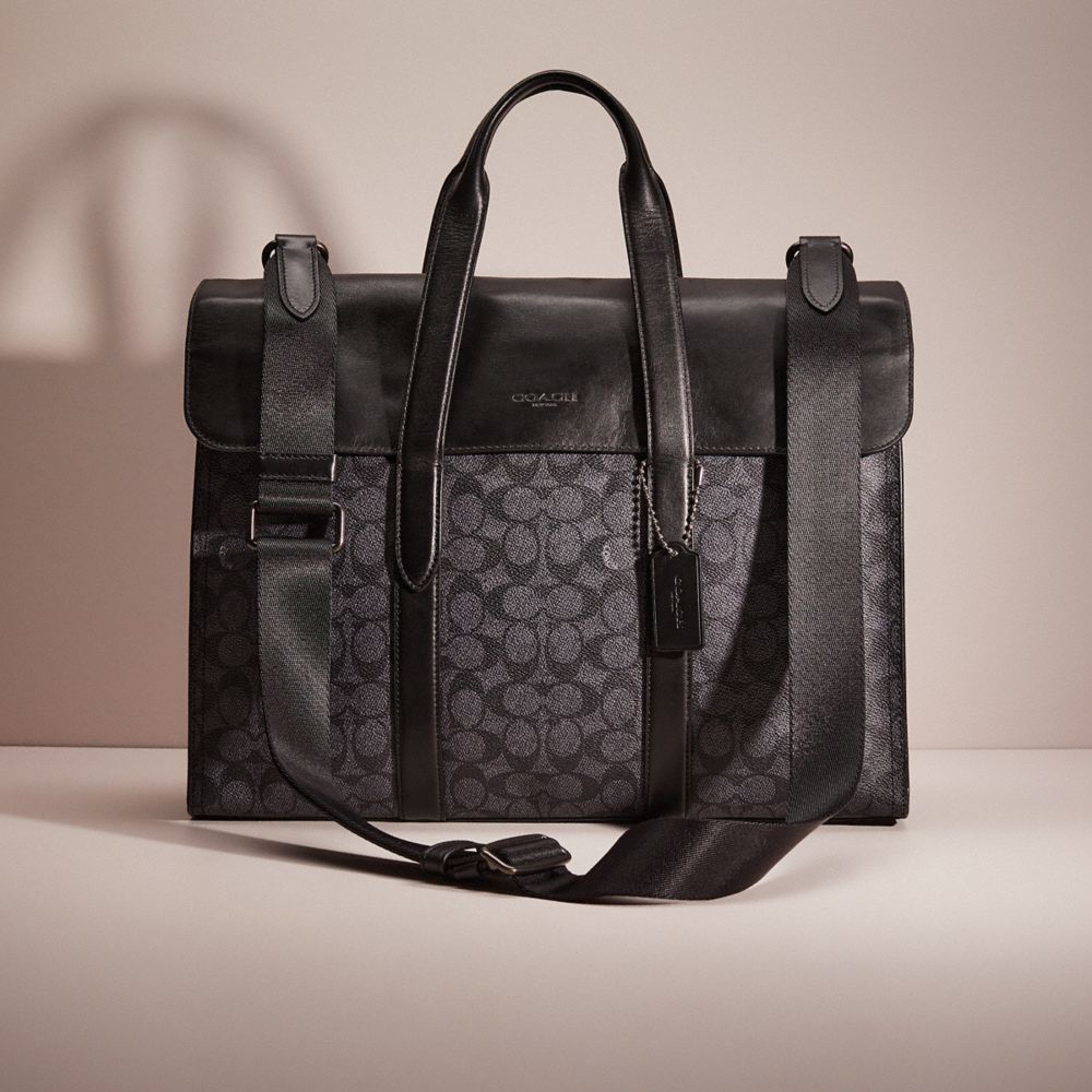 Coach Men's Gotham Portfolio Bag - Charcoal