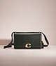 COACH®,RESTORED BANDIT SHOULDER BAG,Refined Calf Leather,Brass/Amazon Green,Front View
