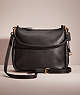 COACH®,RESTORED CARY SHOULDER BAG,Leather,Large,Pride,Brass/Black,Front View