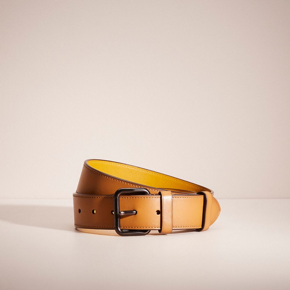 Mens Leather 38mm Roller Buckle Belt – Woodland Leathers