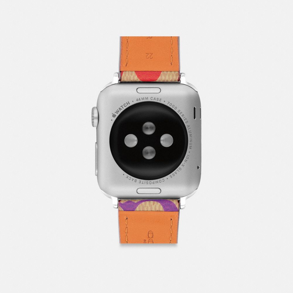 COACH®,Apple Watch® Strap, 42 Mm, 44 Mm And 45 Mm,,Back View