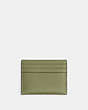 COACH®,CARD CASE,Crossgrain Leather,Moss,Back View
