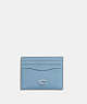 COACH®,CARD CASE,Crossgrain Leather,Pool,Front View