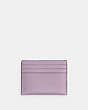 COACH®,CARD CASE,Crossgrain Leather,Soft Purple,Back View