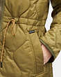COACH®,QUILTED JACKET,Olive Green,Detail View