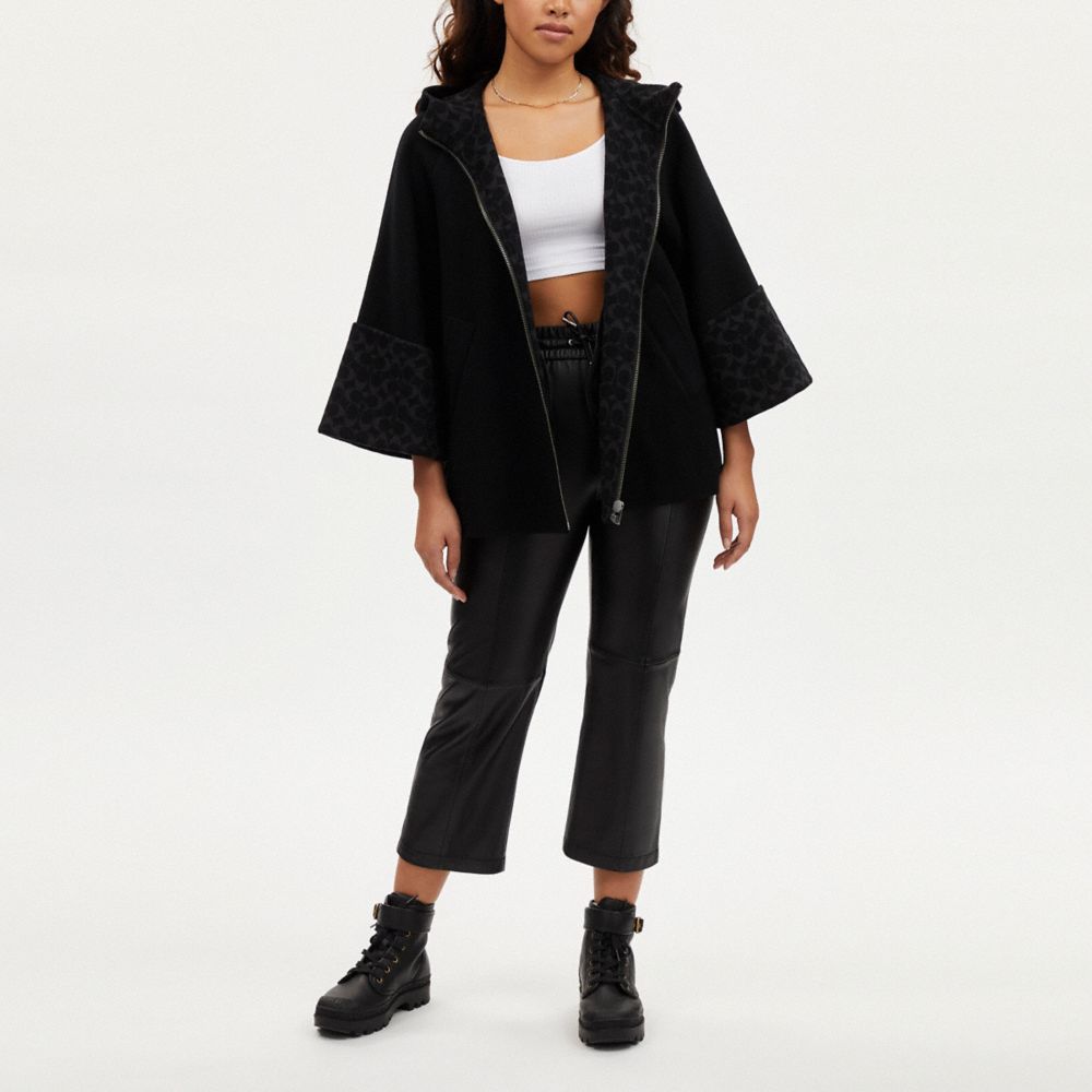 Coach store wool cape