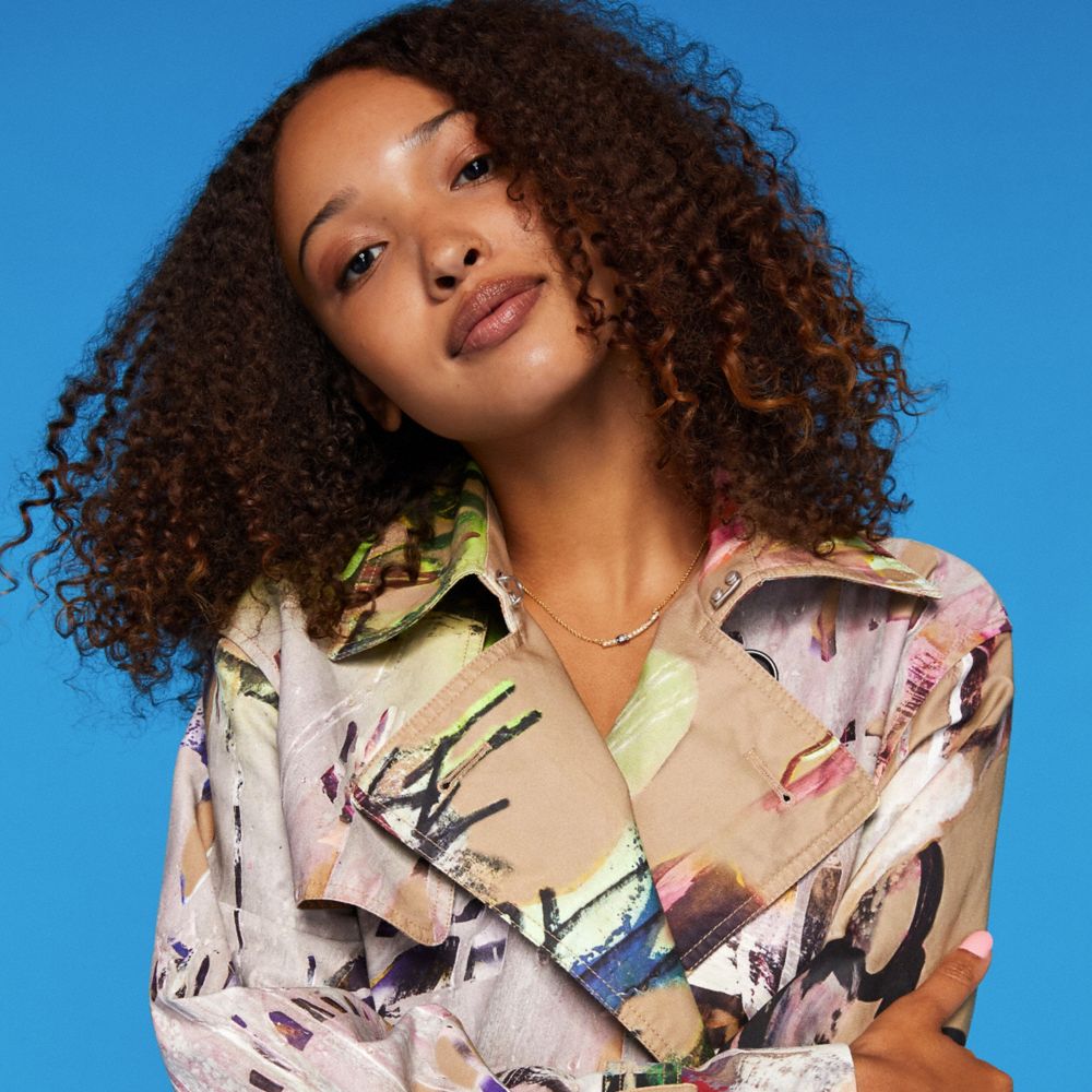 COACH®,Coach X Mint + Serf Trench Coat,