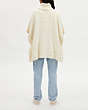 COACH®,SIGNATURE KNIT PONCHO,Ivory,Scale View