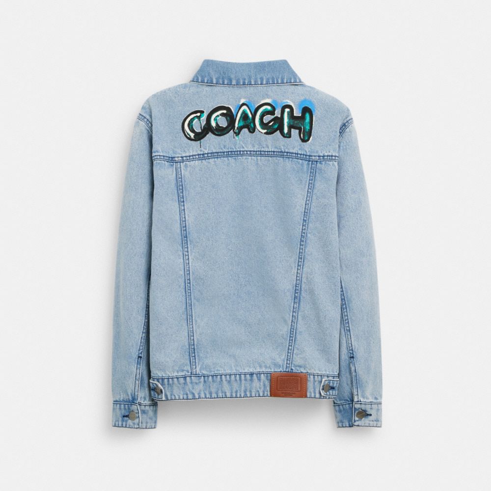 Coach Women's Signature Jacquard Denim Jacket