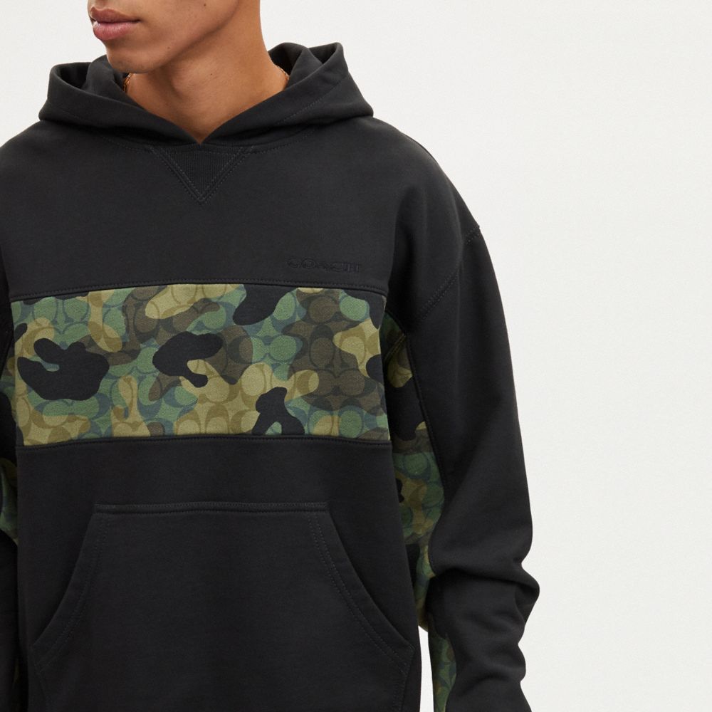 Camo Hoodie - Icon Logo Black Camo / Medium