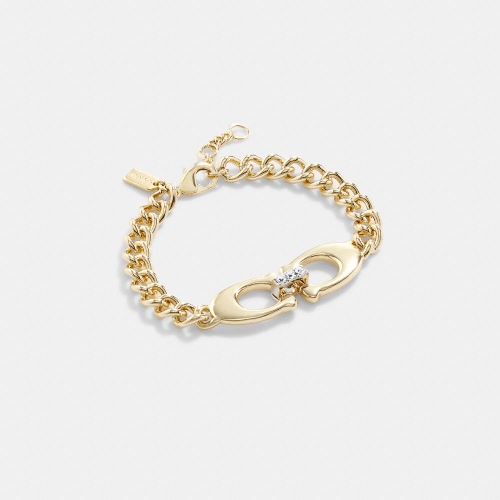 COACH®: Signature Link Chain Strap