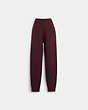 COACH®,SIGNATURE KNIT JOGGERS,Berry,Front View