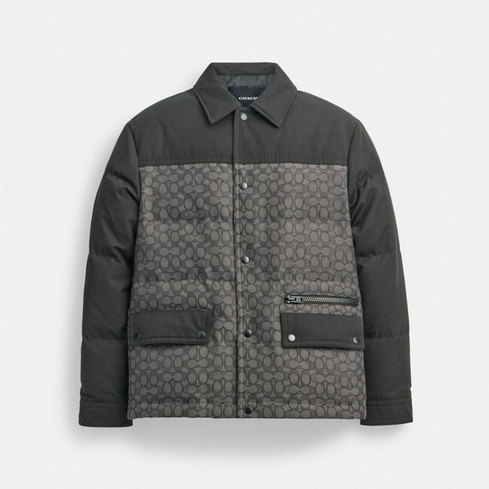 Shop Coach Outlet Quilted Es Jacket In Multi