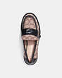 COACH®,LEAH LOAFER IN SIGNATURE JACQUARD,Signature Jacquard,Cocoa/Black,Inside View,Top View
