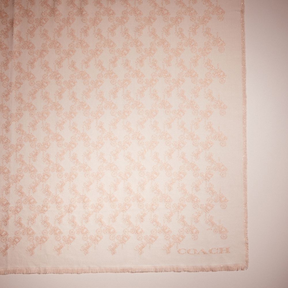 Restored Horse And Carriage Print Shawl