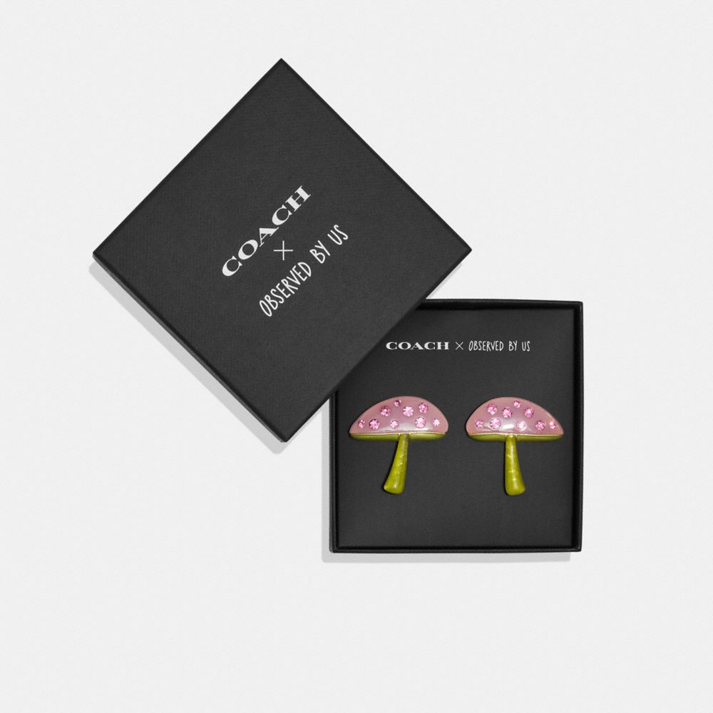 COACH®,【COACH X OBSERVED BY US】マッシュルーム スタッド ピアス,ピアス,