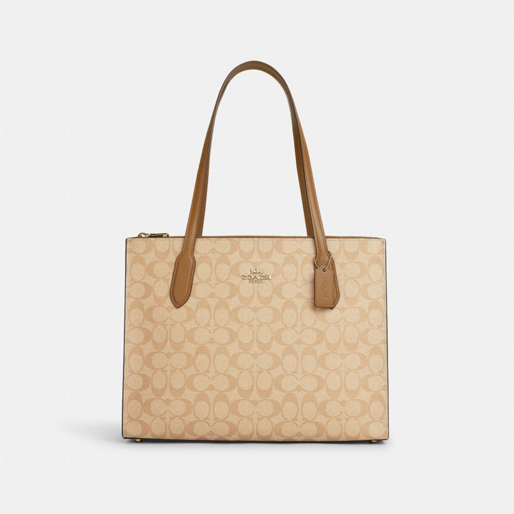 COACH® | Nina Tote In Signature Canvas