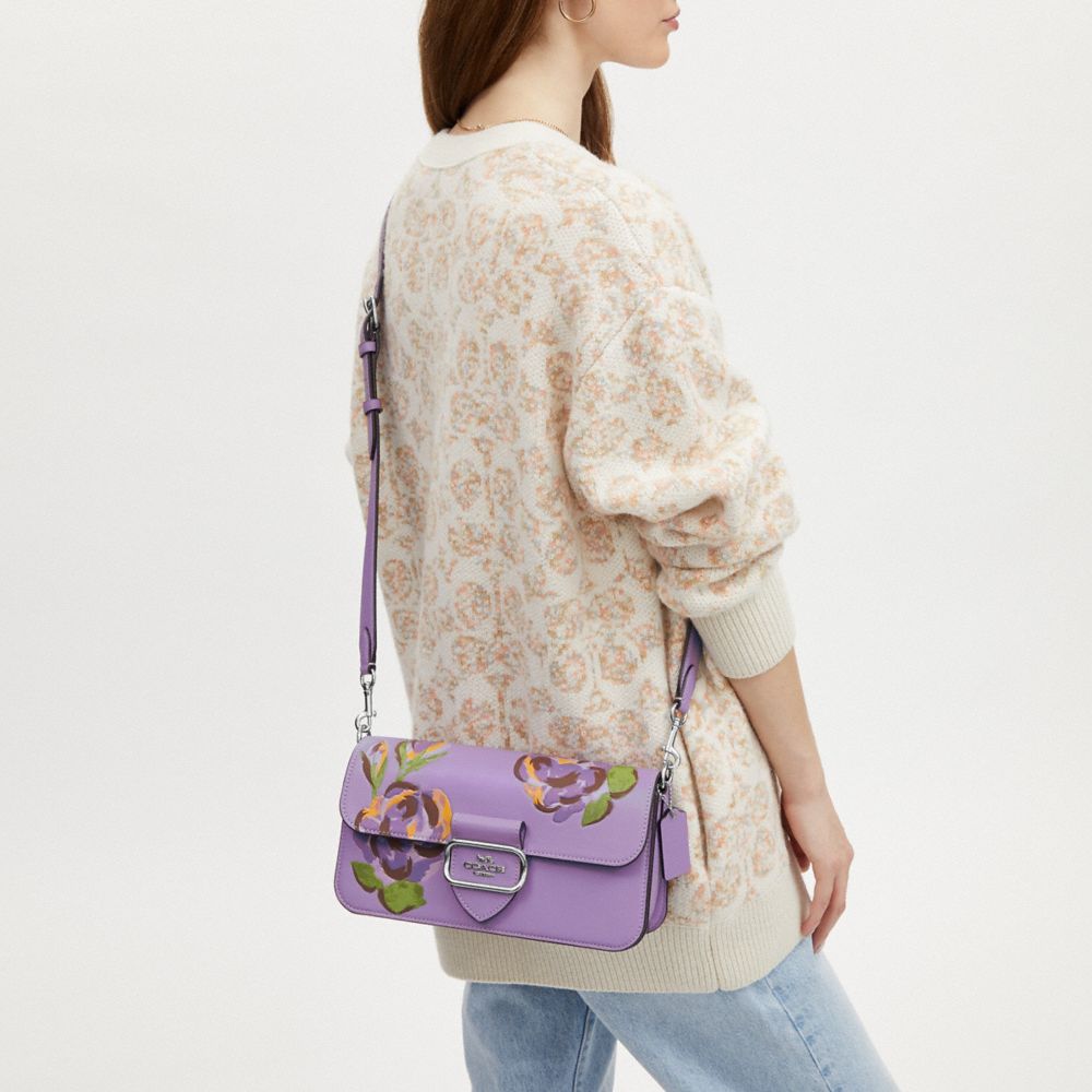 COACH®  Morgan Shoulder Bag In Signature Canvas With Rose Print