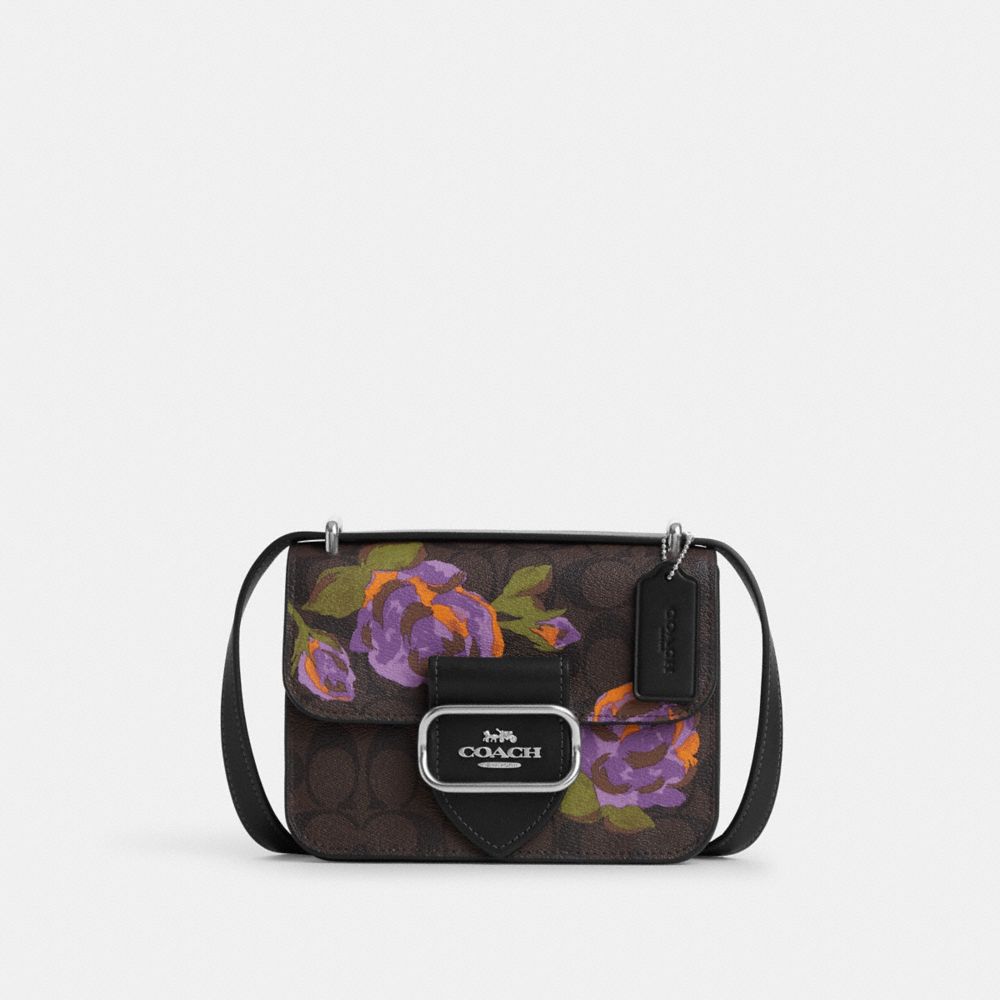 Coach rose store print crossbody