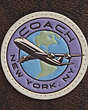 COACH®,LUGGAGE TAG IN SIGNATURE CANVAS WITH TRAVEL PATCH,pvc,Gunmetal/Mahogany Multi,Closer View