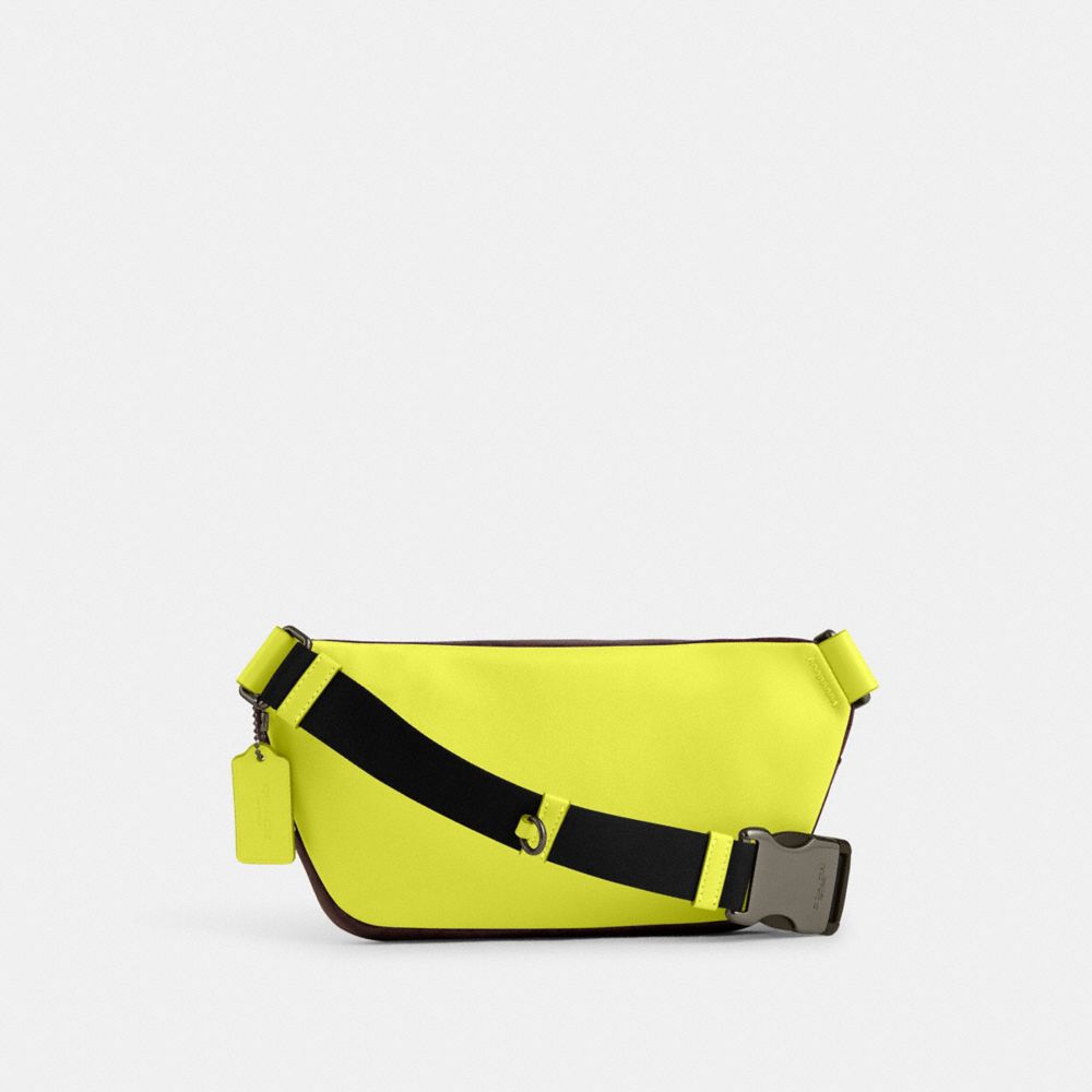 COACH®,Elias Belt Bag In Colorblock Signature Canvas,,Back View