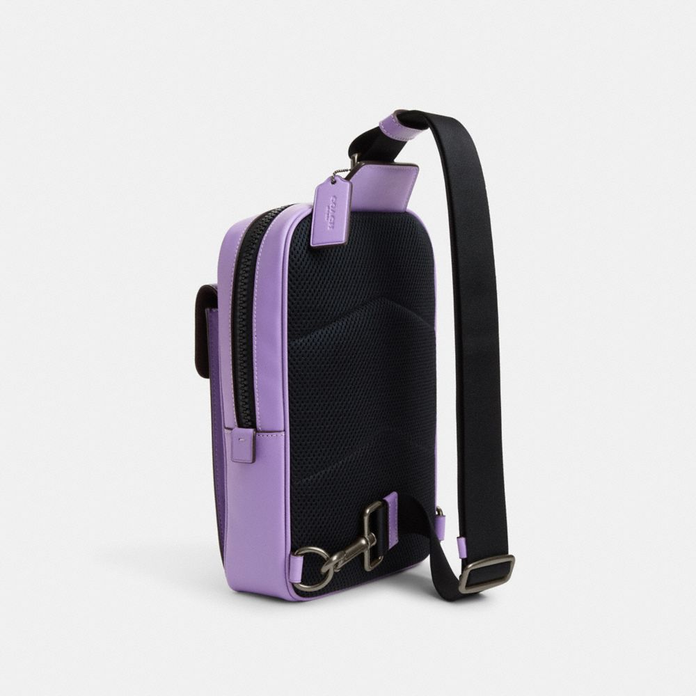 COACH®,Track Pack In Colorblock Signature Canvas,,Angle View