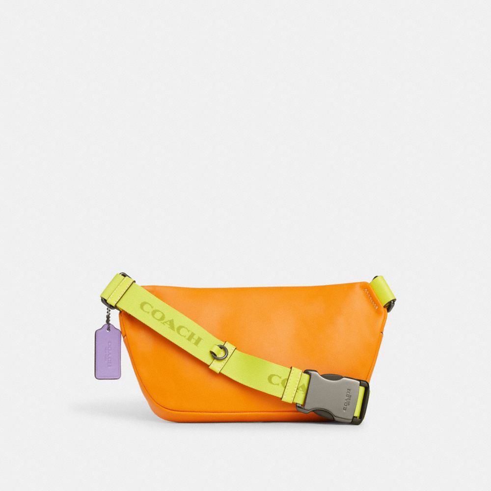 COACH® | Elias Belt Bag In Colorblock Signature Canvas