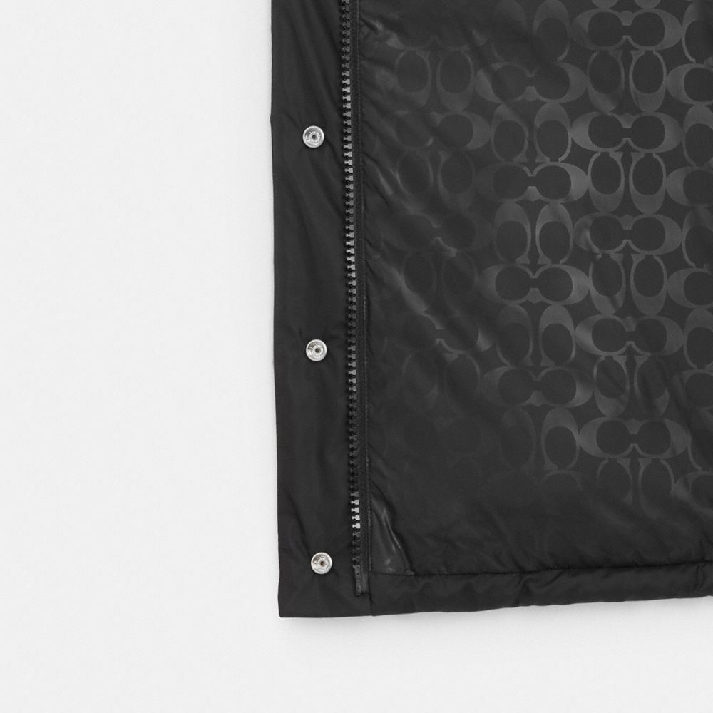 COACH®,ショート ダウン パッファー,ジャケット&コート,ﾌﾞﾗｯｸ