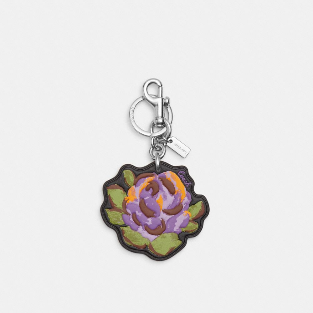 Shop Coach Mirror Bag Charm With Floral Print (CJ437) by